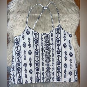 Hollister White Spaghetti Strap Tank Top